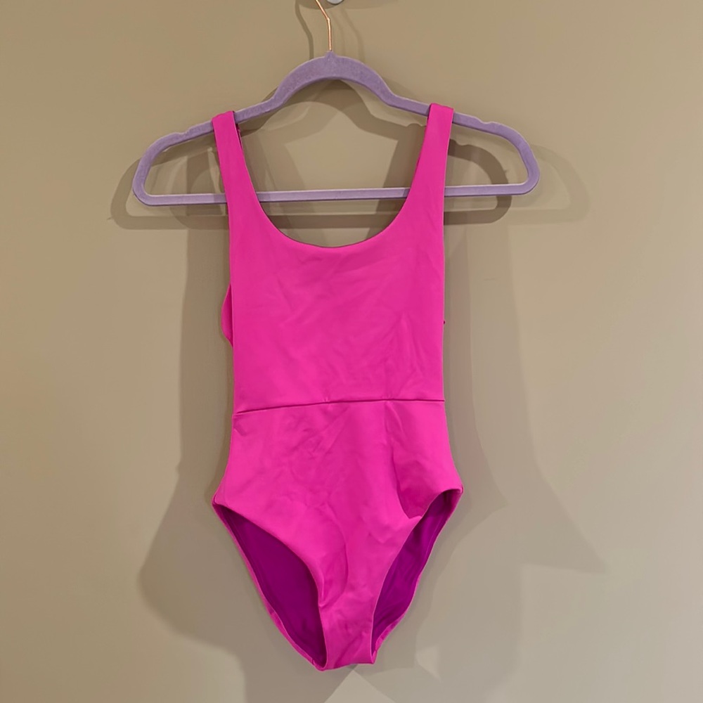 Left On Friday double scoop one piece swimsuit